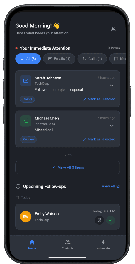 Bishop mobile app interface showcase